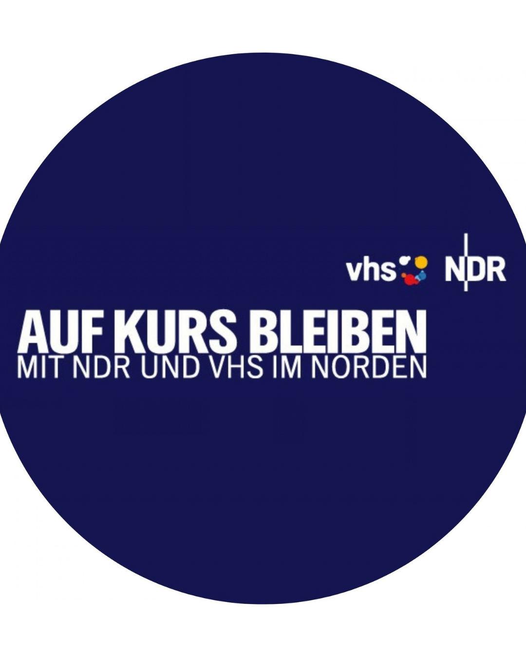 Öffnet die Seite 'Kostenloser Online-Vortrag-Reihe „Auf Kurs bleiben – NDR und vhs im Norden"'